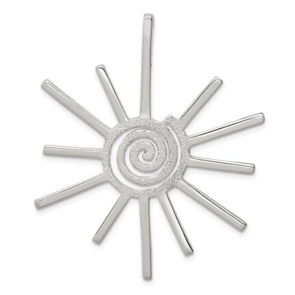 Sterling Silver Fancy Sun Pendant