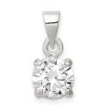 Sterling Silver CZ Pendant