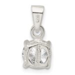 Sterling Silver CZ Pendant - Image 4