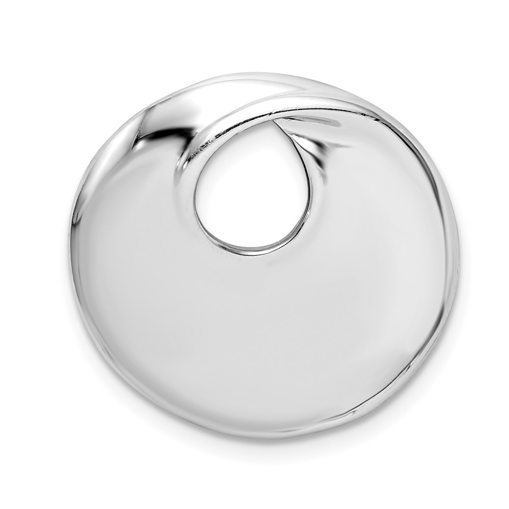 QP913.jpg Sterling Silver Rhodium-platedCircle Slide - Image 1