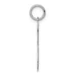 Sterling Silver/Rhodium-plated Polished Number 5 Charm - Image 2