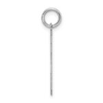 Sterling Silver/Rhodium-plated Satin Number 15 Charm - Image 2