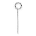Sterling Silver/Rhodium-plated Satin Number 18 Charm - Image 2