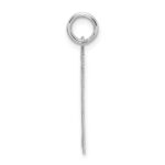 Sterling Silver/Rhodium-plated Satin Number 21 Charm - Image 2