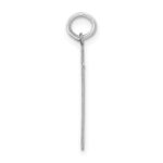 Sterling Silver/Rhodium-plated Satin Number 51 Charm - Image 2