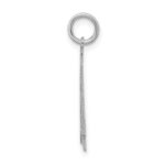 Sterling Silver/Rhodium-plated Satin Number 54 Charm - Image 2