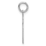Sterling Silver/Rhodium-plated Satin Number 25 Charm - Image 2