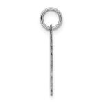 Sterling Silver/Rhodium-plated Satin Number 83 Charm - Image 2