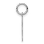 Sterling Silver/Rhodium-plated Polished Number 1 Charm - Image 2