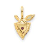 14K Amethyst and Peridot Grapes Pendant - Image 3