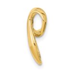 14k Polished Slide Fits up to 2mm Regular/4mm Fancy or Reversible Omega - Image 2