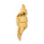 14k Polished Spiral Slide Fits up to 8mm Regular/10mm Fancy or Reversible Omega - Image 2