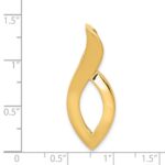 14K Polished Slide Fits up to 6mm Regular/8mm Fancy or Reversible Omega - Image 4