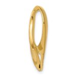 14k Polished Slide Fits up to 6mm Regular/10mm Fancy or Reversible Omega - Image 2
