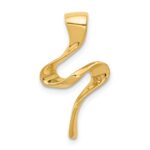 14k Polished Slide Fits up to 2mm Regular/4mm Fancy or Reversible Omega