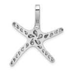 14K White Gold Starfish Chain Slide - Image 4