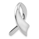 14k White Gold Polished Slide Fits up to 2mm Regular/6mm Fancy or Reversible Omega