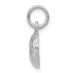 14k White Gold Domed Soccer Ball Charm - Image 2