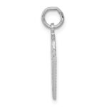 14k White Gold Basketball in Net Charm - Image 2
