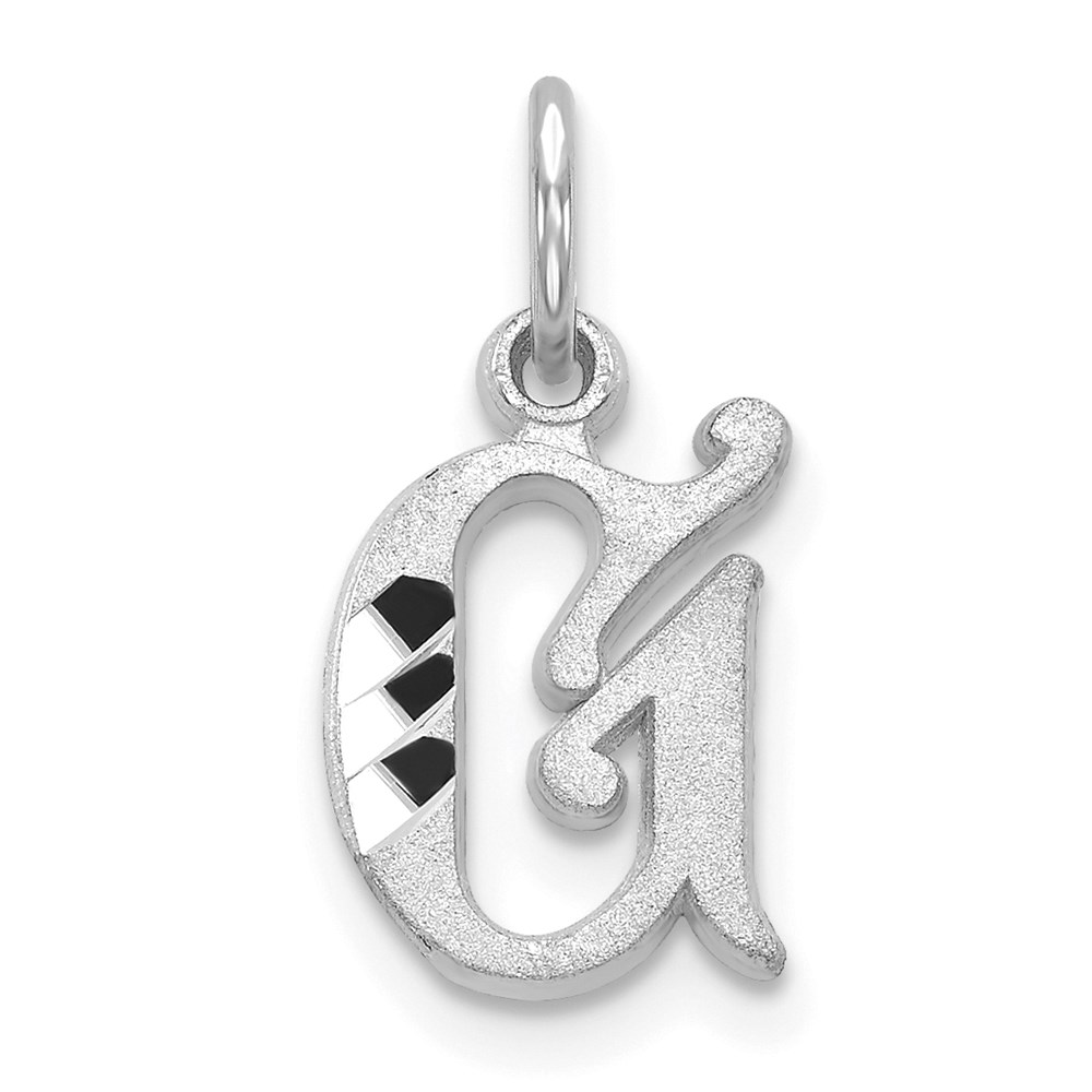 WCH139-G.jpg 14KW Diamond-cut Letter G Initial Charm - Image 1