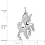 14k White Gold Unicorn Charm - Image 4