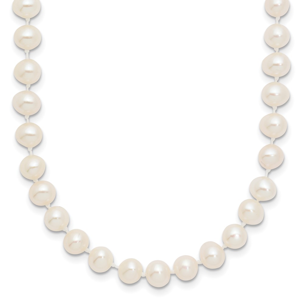 WPN050.jpg 10k 5-6mm White Near-Round Freshwater Cultured Pearl Necklace - Image 1