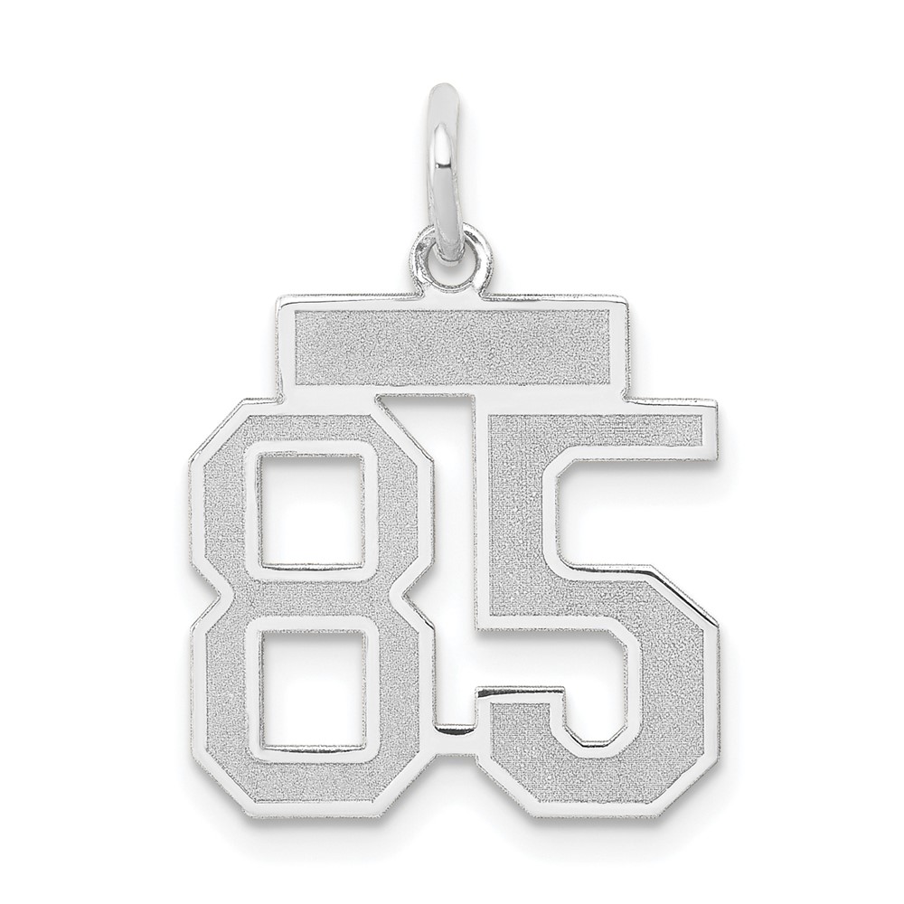 WSS85.jpg 14kw Small Satin Number 85 Charm - Image 1