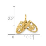 14k Comedy/Tragedy 2-Piece Charm - Image 3