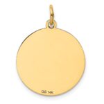 14k POODLE 20mm Engravable Disc Dog Charm - Image 4
