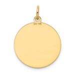14k SHETLAND SHEEP20mm Engravable Disc Dog Charm - Image 4