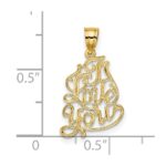 14K I LOVE YOU Script Charm - Image 3