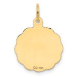 14k #1 GRANDPA 16mm Engravable Disc Charm - Image 4