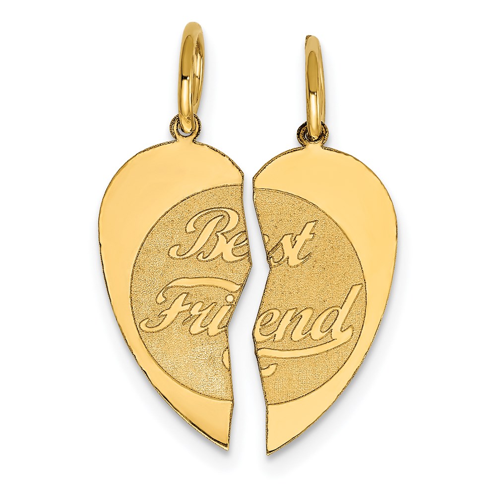 XAC674.jpg 14K 2-piece BEST FRIEND Charm - Image 1