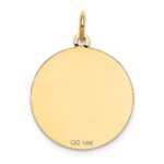 14k SHIH TZU 20mm Engravable Disc Dog Charm - Image 4