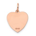 14k Rose Gold HOLY COMMUNION Heart Disc Charm - Image 4