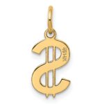 14k Polished Dollar Sign Charm - Image 4