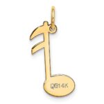 14k Polished Musical Note Charm - Image 4