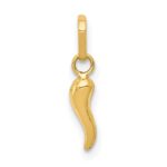 14k 3-D Italian Horn Charm