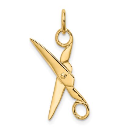 14k  3-D Moveable Scissors Charm