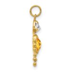 14k November Boy Synthetic Birthstone Charm - Image 2
