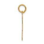 14k The Kids Small Floral Dress Girl Engravable Love Charm - Image 2