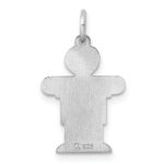 Sterling Silver Rhodium-plated Kid Charm - Image 3