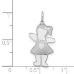 Sterling Silver Rhodium-plated Pocket Sized Cuddle Charm - Image 4