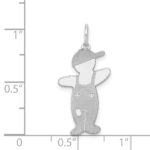 Sterling Silver Rhodium-plated Spunky Cuddle Charm - Image 4