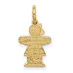 14k The Kids Mini Girl Hugs Charm - Image 4