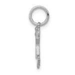 14k White Gold The Kids Mini Girl Joy Charm - Image 2