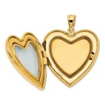 14k Diamond Star Ash Holder 24mm Heart Locket - Image 4