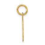 14k Plain Small .027 Gauge Facing Right Engravable Boy Head Charm - Image 2