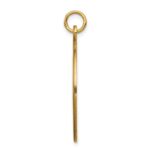 14k 25mm Round Non-enameled Medical Jewelry Pendant - Image 2