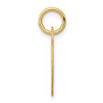 14k Plain .018 Gauge Engravable Heart 15x12mm Disc Charm - Image 2